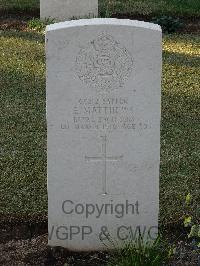 Salonika (Lembet Road) Military Cemetery - Matthews, E